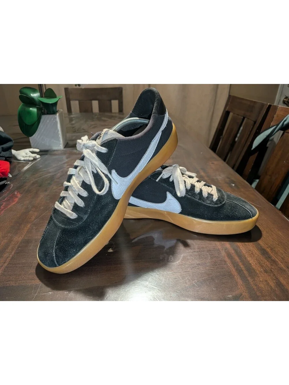 Nike SB Bruin React - Black/White/Gum - Men’s Size 12 cj1661-002 Used